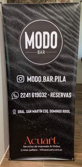 Modo Bar · banner roll-up